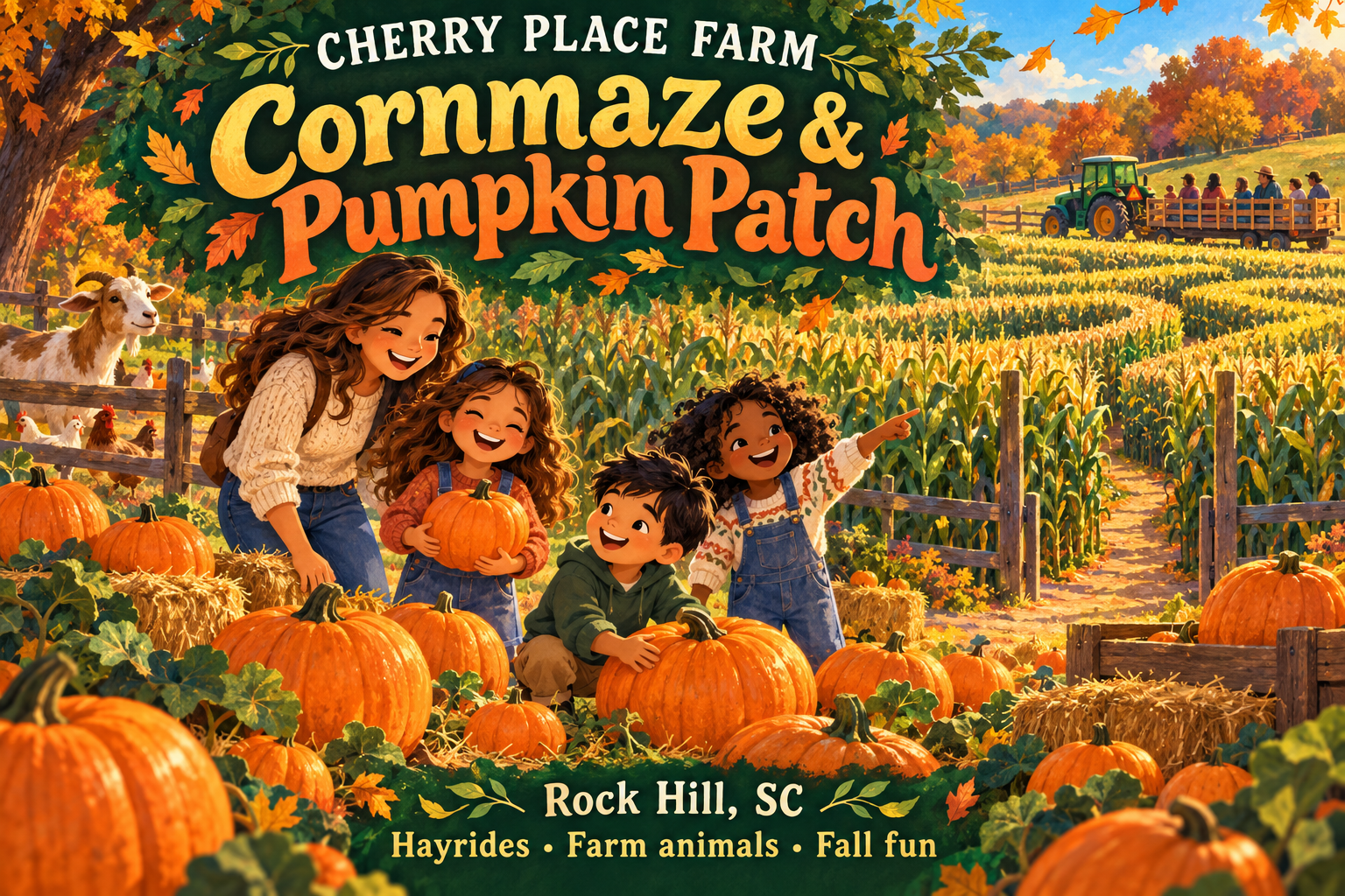 Cornmaze & Pumpkin Patch at Cherry Place Farm